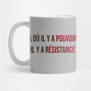 'Where there is power, there is resistance' - Foucault Mug